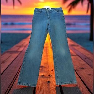 Tommy Hilfiger denim Jeans Blue Bootcut Wide Leg Jeans Y2K Sz 6